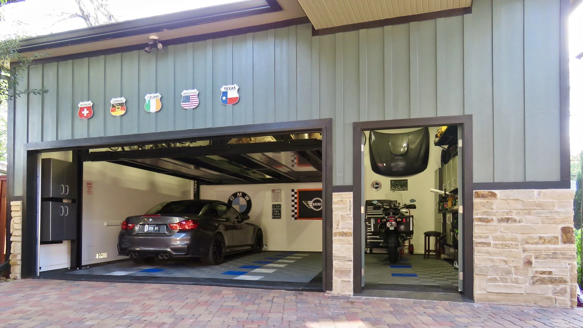 Electric Macan EV Garage Floor Coatings gar1