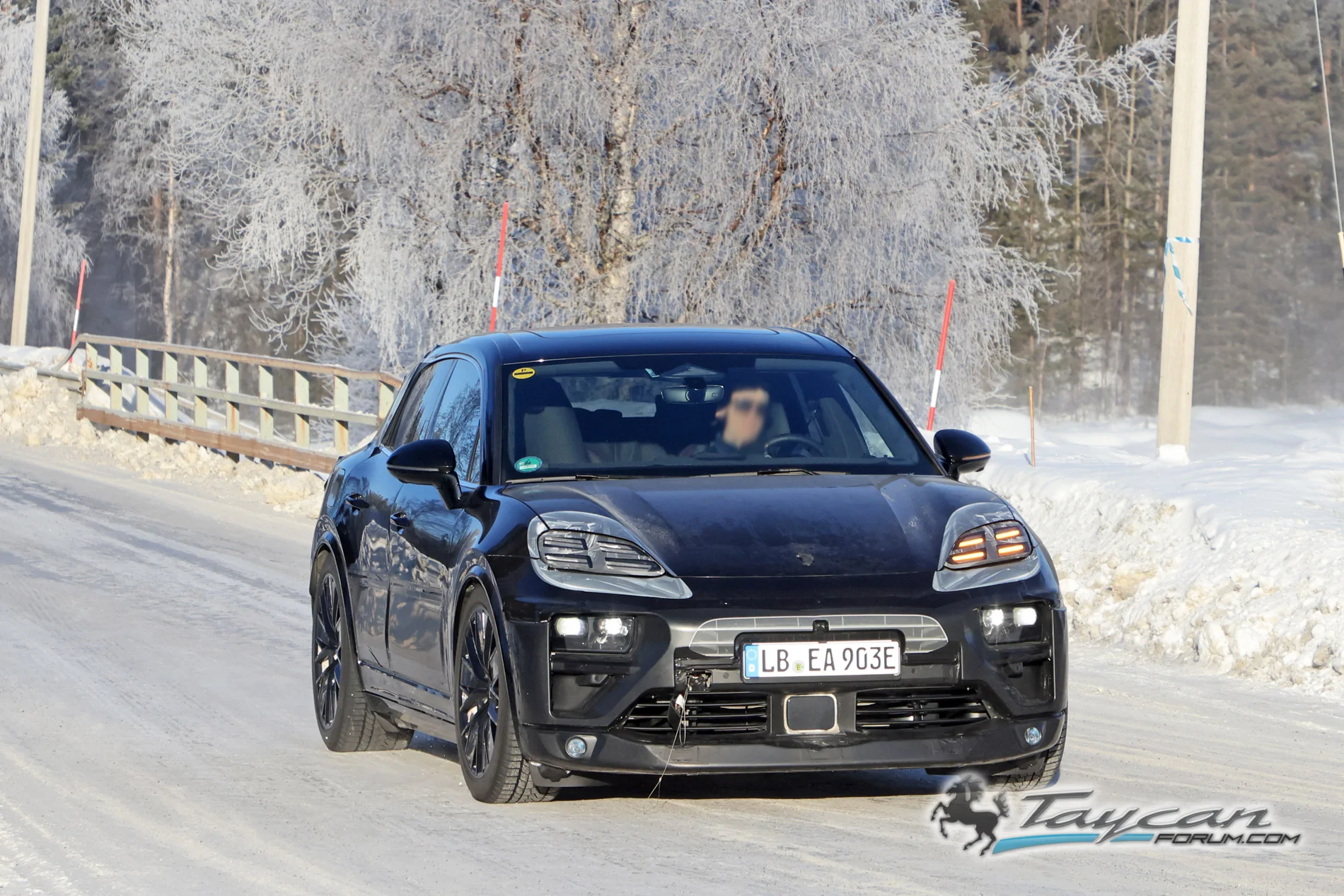 Electric Macan EV Macan EV Interior Spied Uncovered! + Latest Cold Climate Testing Photos Porsche Macan 9