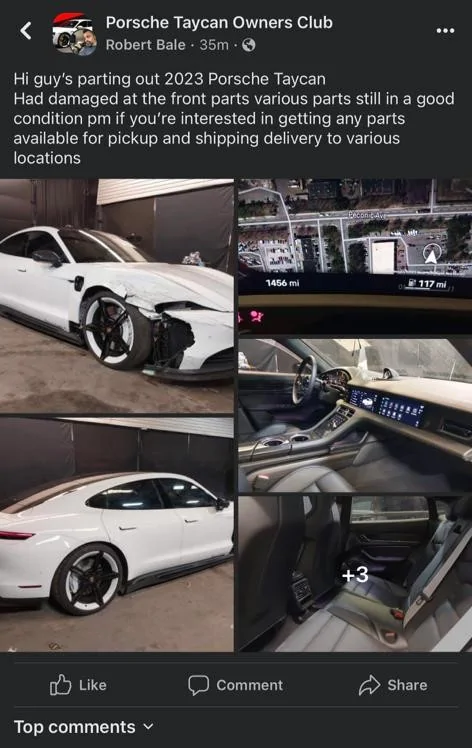 Electric Macan EV Taycan driver wanted after back-to-back hits and run at 3 am in Los Angeles - Video WhatsApp Image 2023-07-04 at 14.56.02