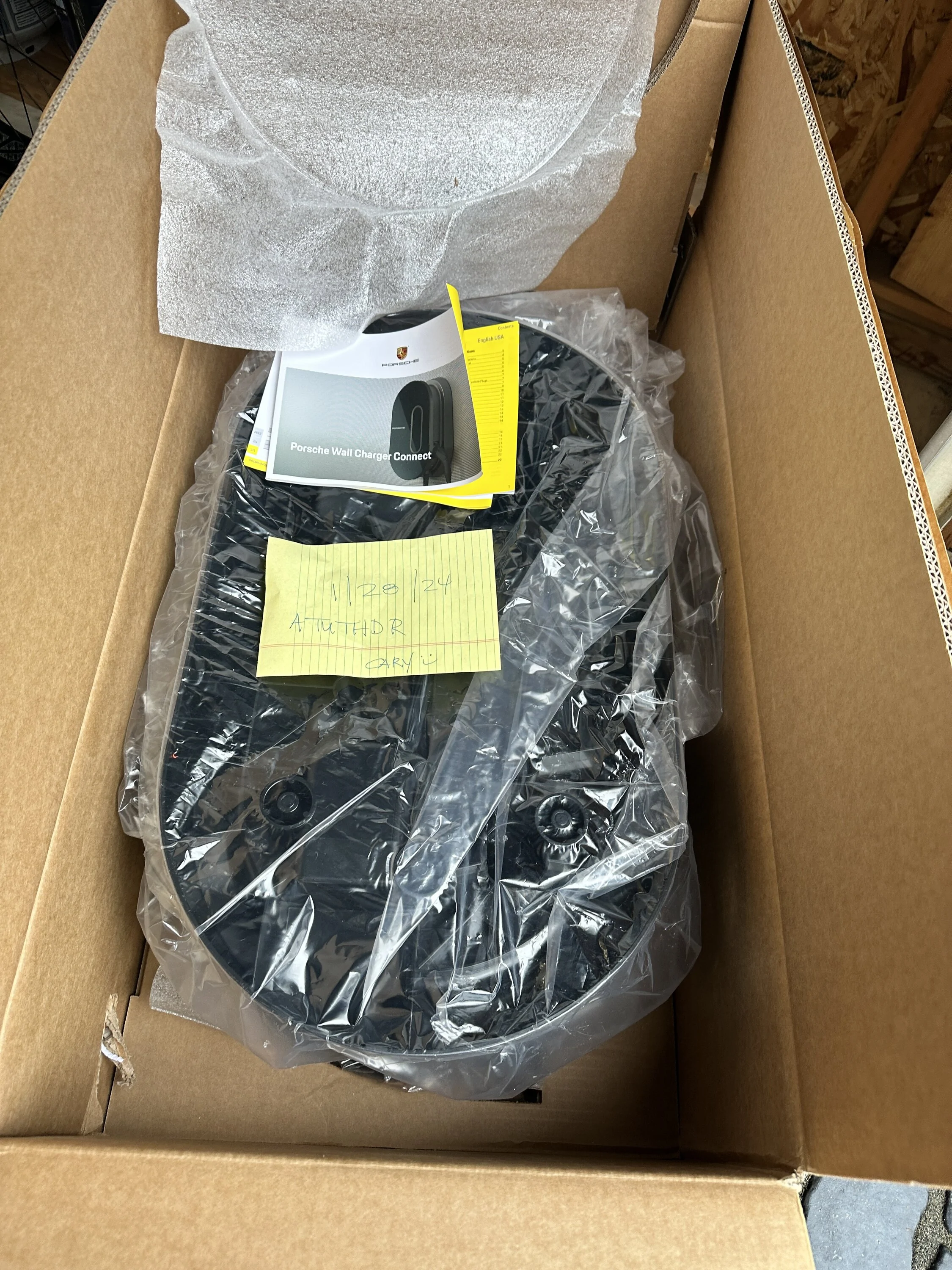 Electric Macan EV Porsche Wall Charger Connect-New In Box $750 plus shipping IMG_4685