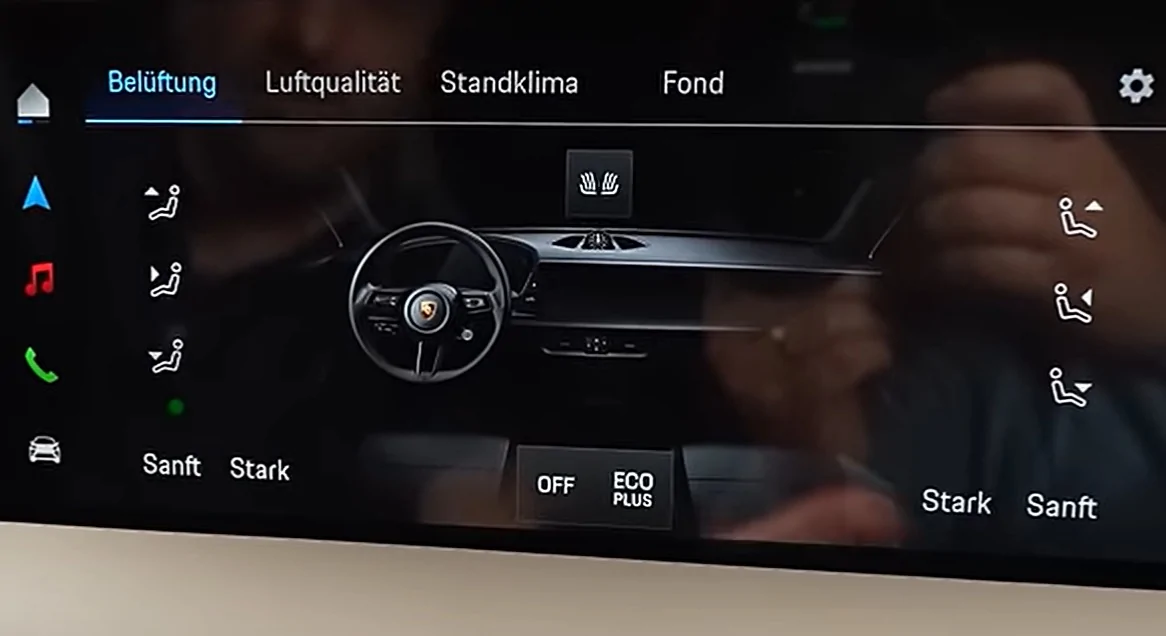 Electric Macan EV Way Better surround view than Taycan Eco plus mode Macan E