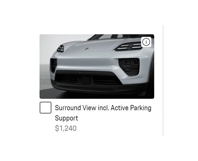 Electric Macan EV New options added to the configurator option