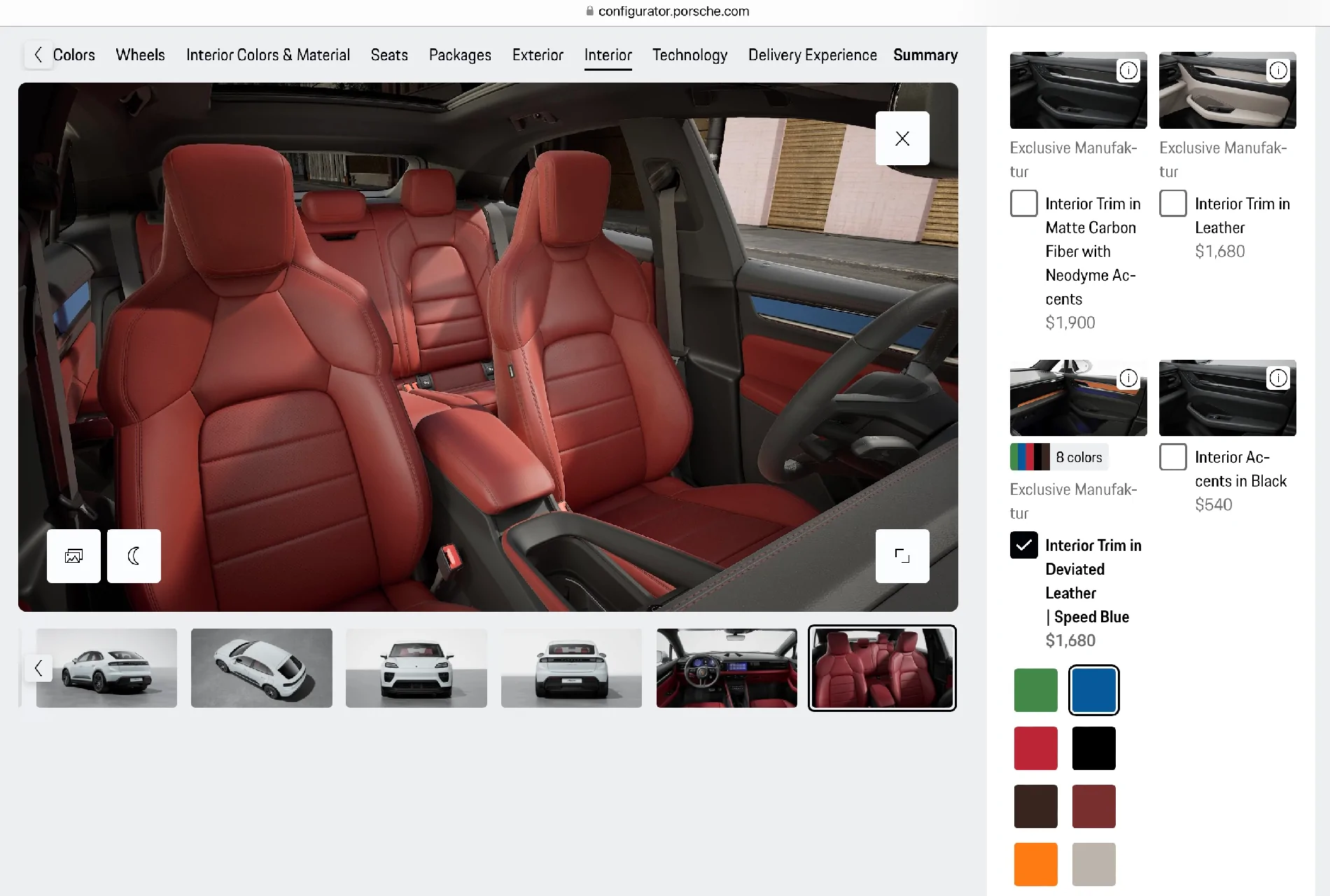 Electric Macan EV Thoughts on Frame center console leather or Race-Tex IMG_1999
