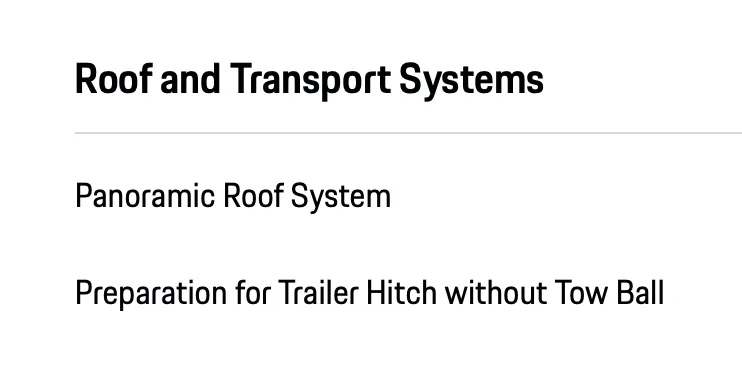 Electric Macan EV What does "Preparation for Trailer Hitch without Tow Ball" include? Untitled