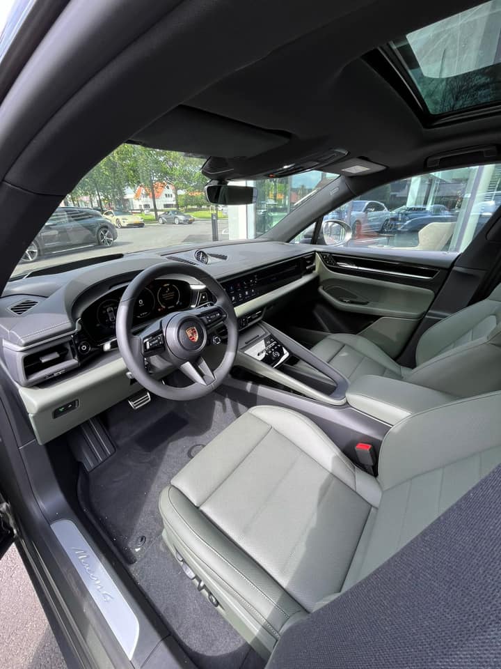 Electric Macan EV AVENTURINE GREEN Macan EV Photos Thread macan electric ev netherlands dealer interior