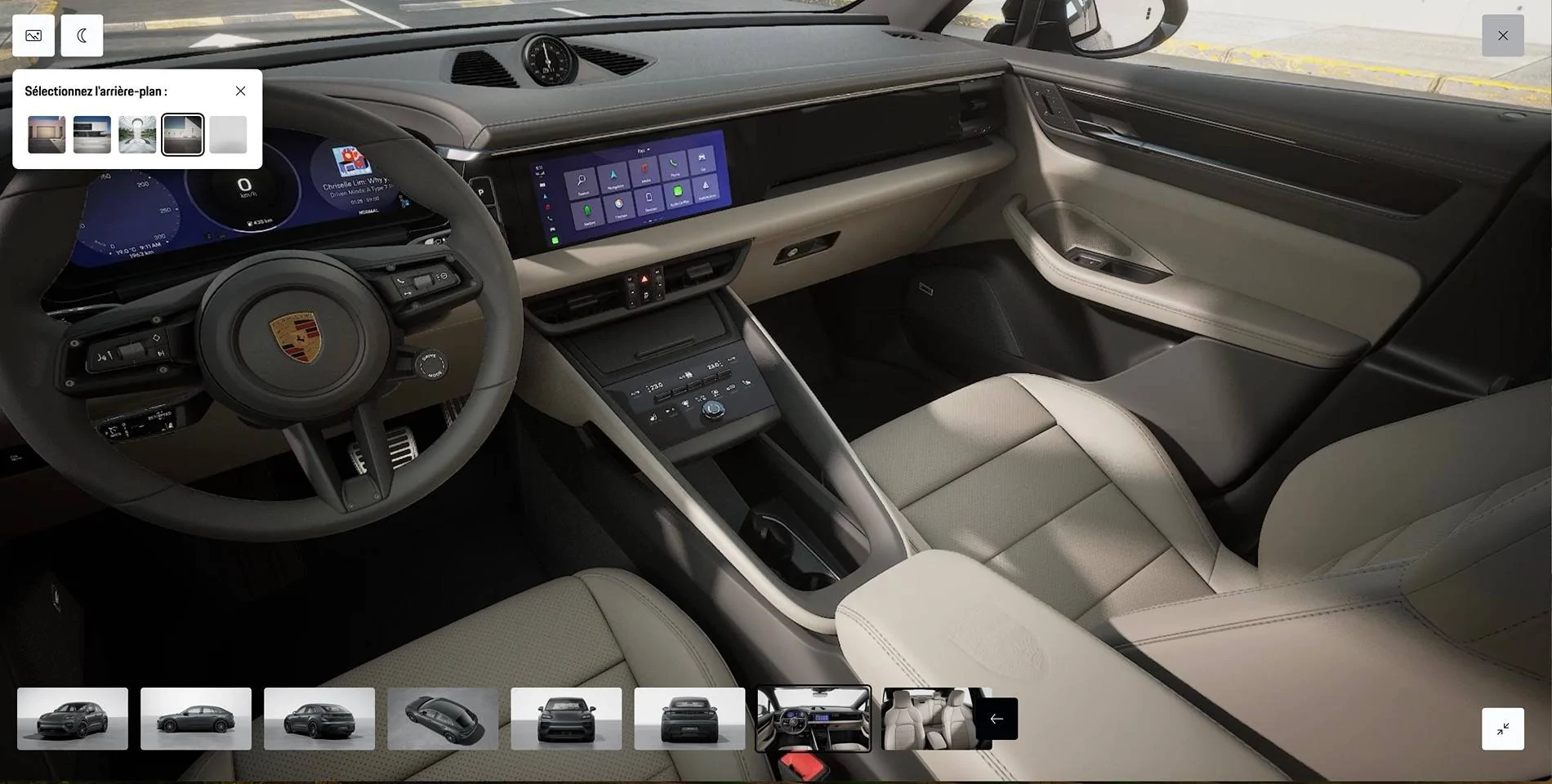 Electric Macan EV Leather package vs interior (dashboard material?) Capture d’écran 2024-09-08 à 11.58.56