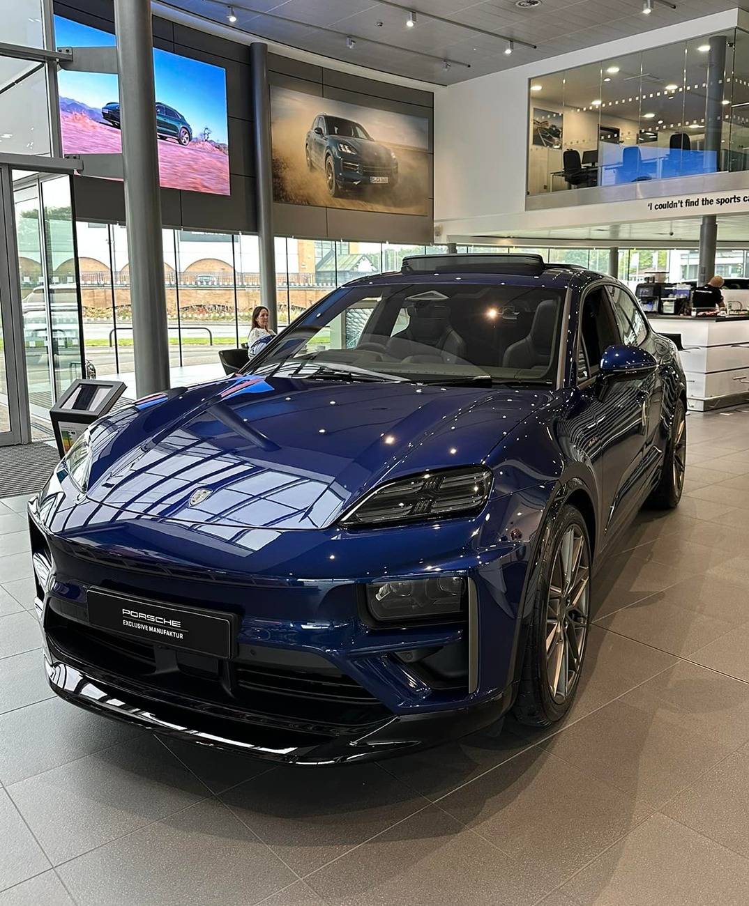 Electric Macan EV GENTIAN BLUE Macan EV Photos gentian blue turbo macan ev