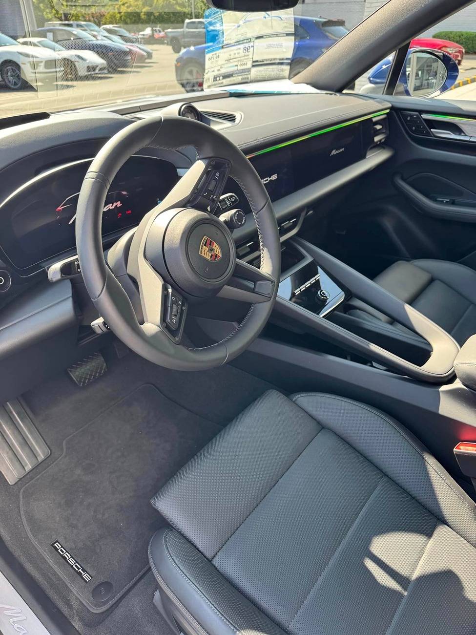 Electric Macan EV GENTIAN BLUE Macan EV Photos gentian blue macan 4 ev 4