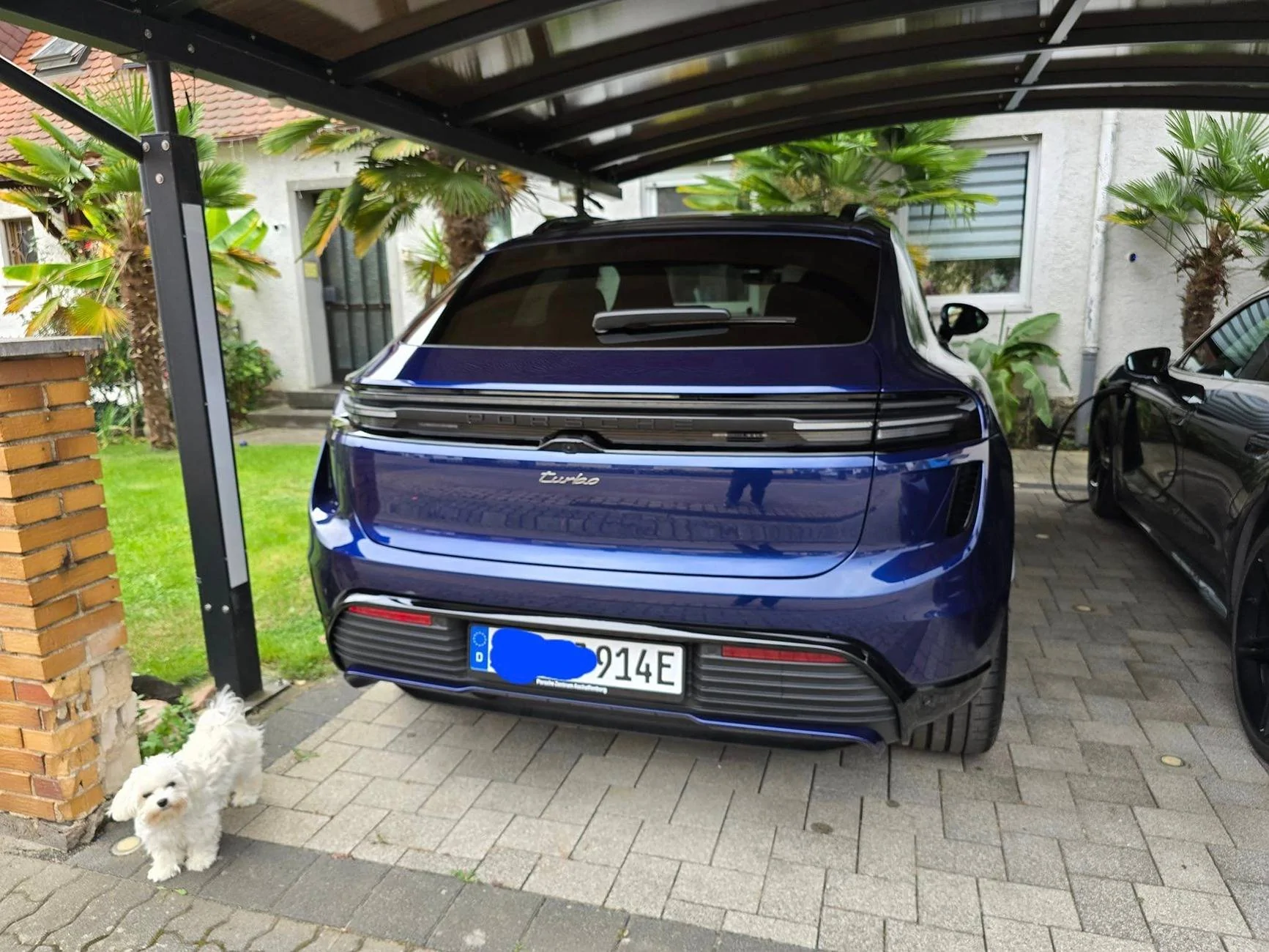 Electric Macan EV GENTIAN BLUE Macan EV Photos gentian blue macan turbo ev 1
