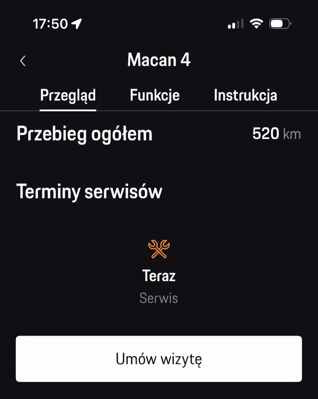 Electric Macan EV Mobile app says "service - now" after 500 kms IMG_8486
