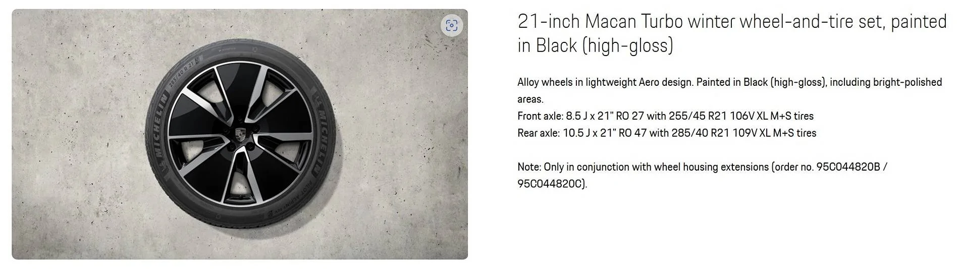 Electric Macan EV Winter Wheel Size Advice Please 21 winter