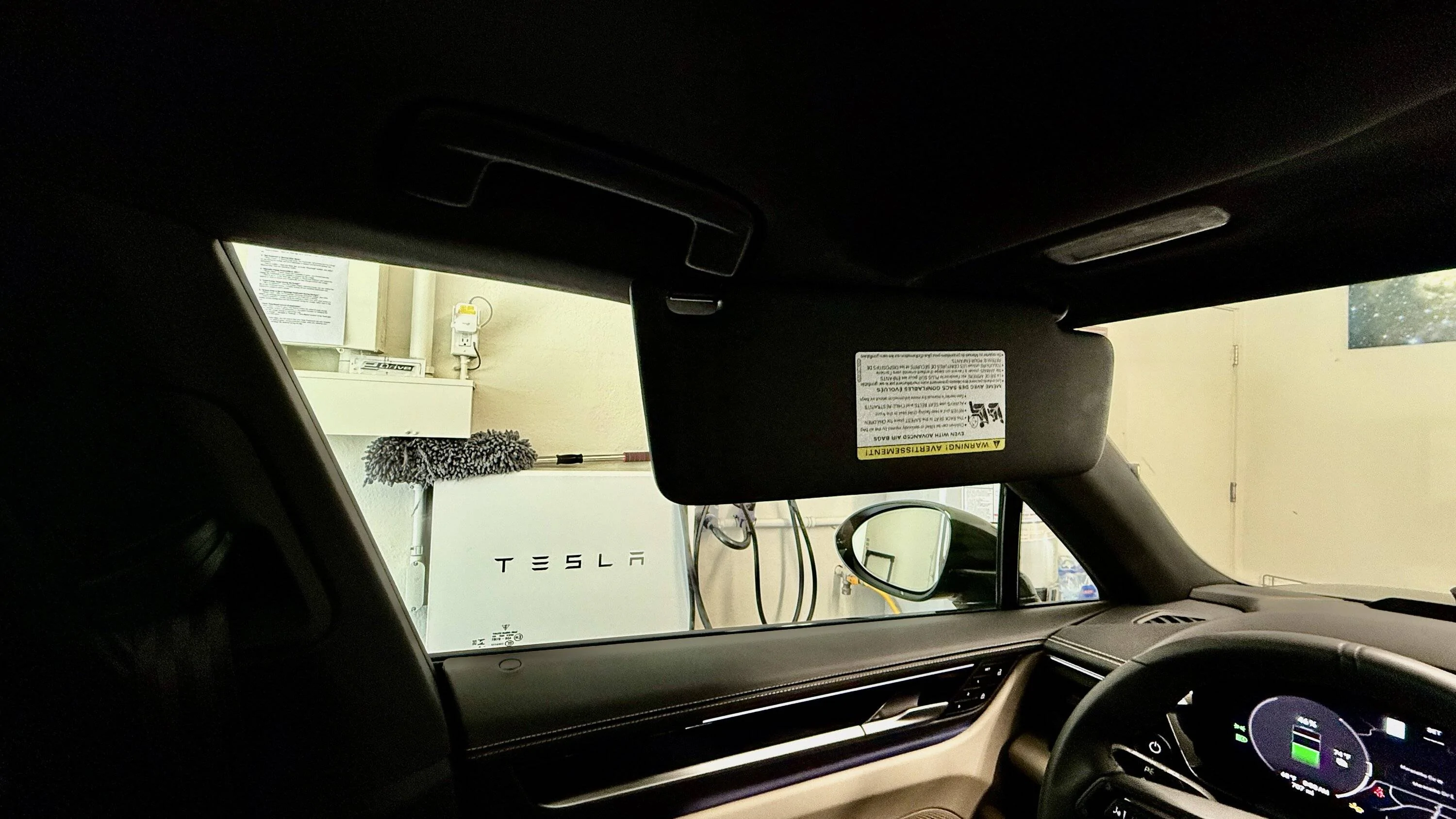 Electric Macan EV My biggest disappointment:  The Sun Visor IMG_0839