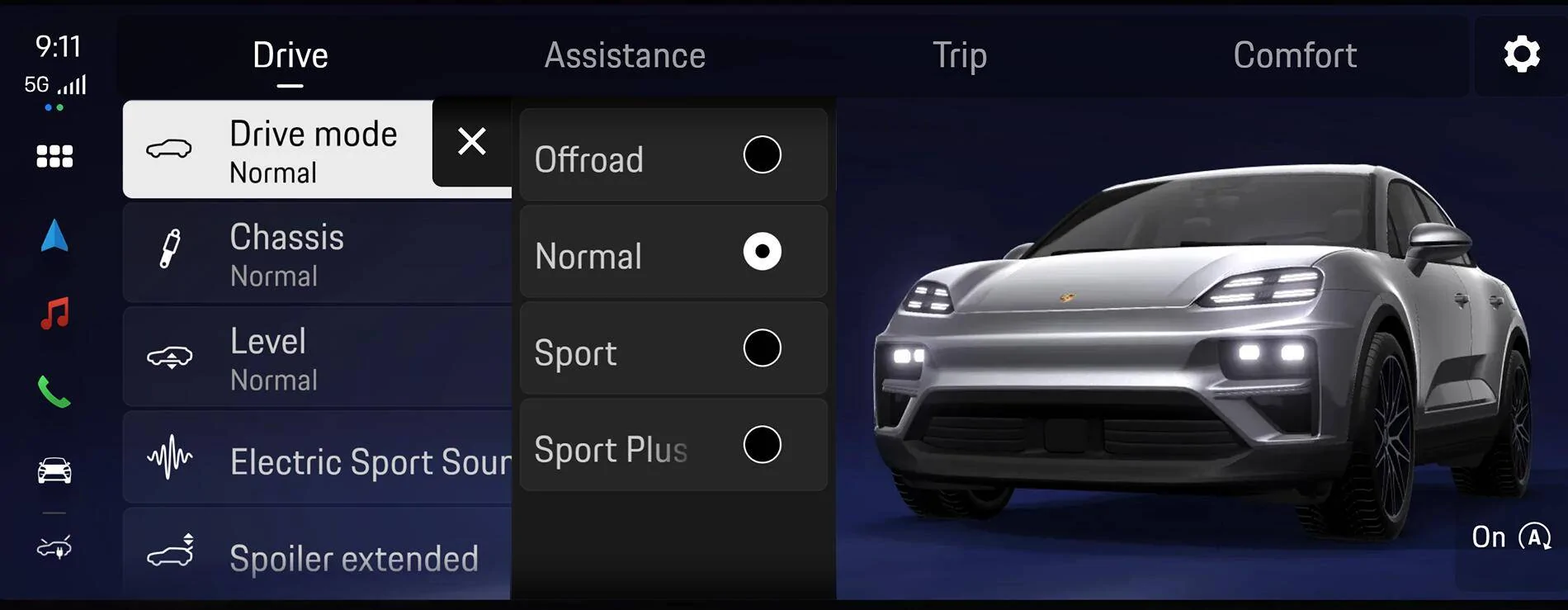 Electric Macan EV Missing 'Mode' Setting - Macan 4 with PASM 1734015400860-gj