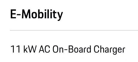 Electric Macan EV [Poll] - Porsche charging specification lie?  Macan is not allowing 11 kW max charge rate - capped at 40 amps? 9.6 kW max rate. IMG_2448