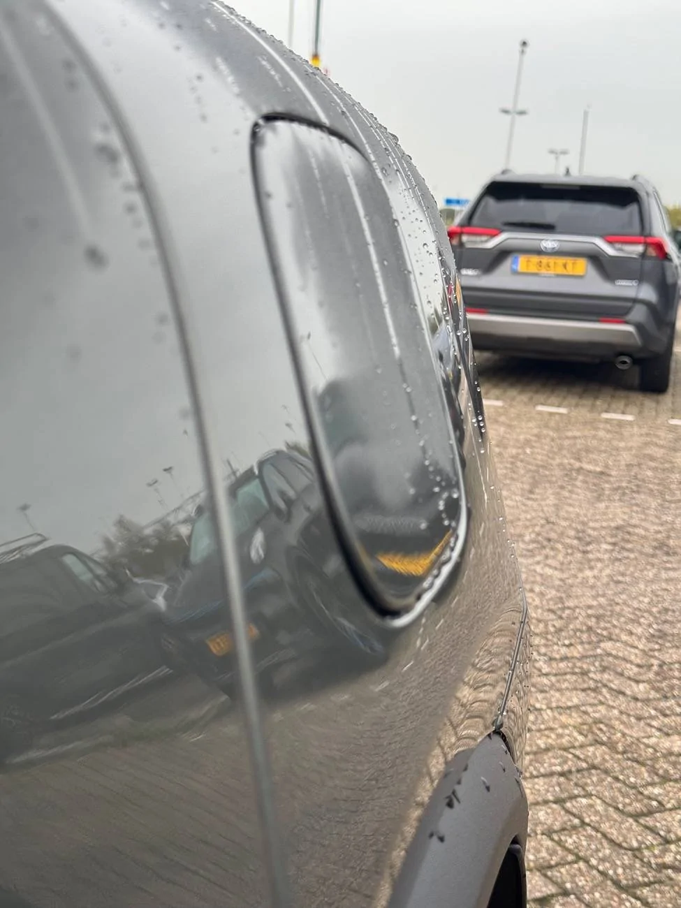 Electric Macan EV Macan EV Charger Cover Flap Not Flush IMG_2543