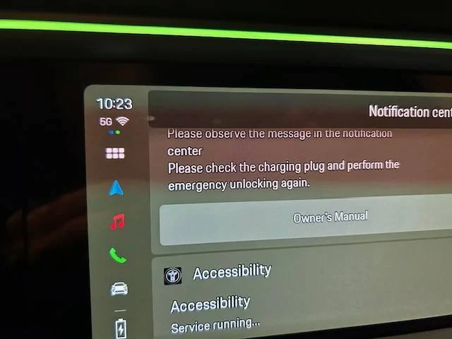 Electric Macan EV High voltage charge error and charge  port locked IMG_5817