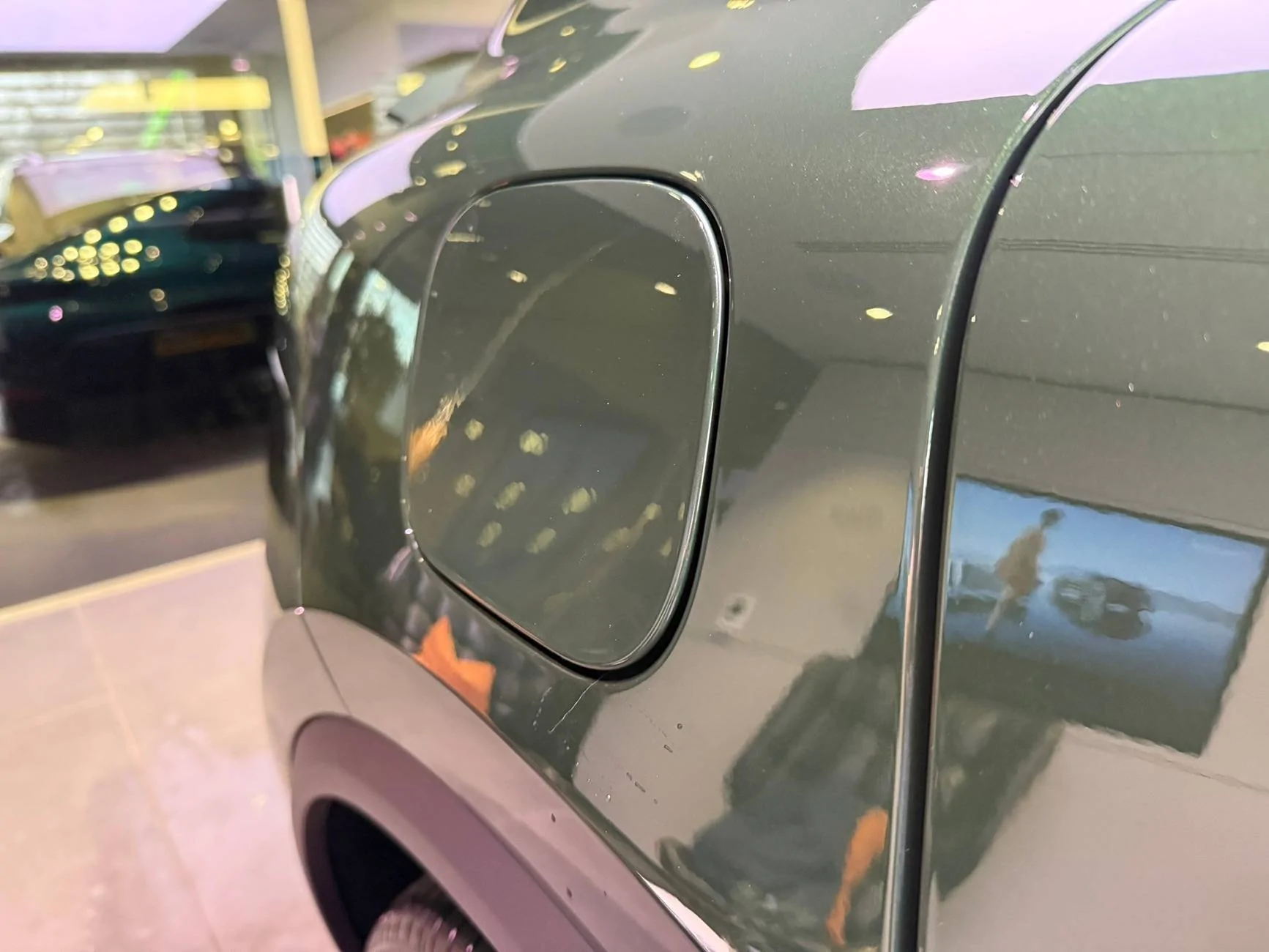 Electric Macan EV Macan EV Charger Cover Flap Not Flush IMG_0021