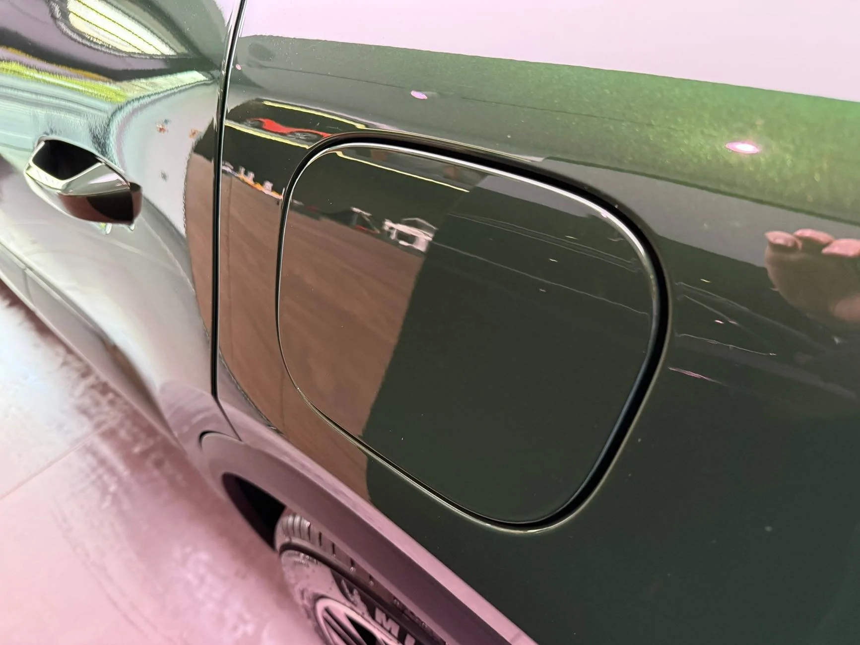 Electric Macan EV Macan EV Charger Cover Flap Not Flush IMG_0023