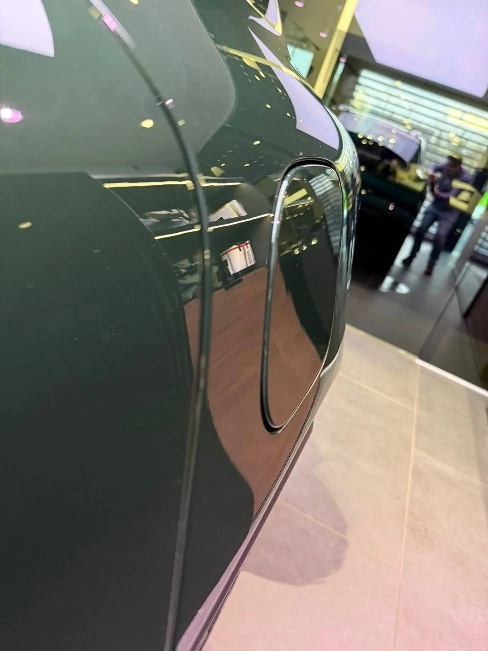 Electric Macan EV Macan EV Charger Cover Flap Not Flush IMG_0024