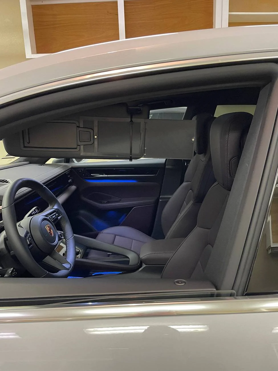 Electric Macan EV Is this a sun visor for ants? 3D print sun visor extension solution IMG_3277