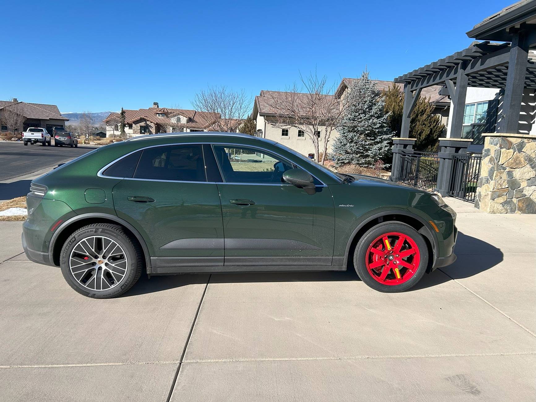 Electric Macan EV Spare Tire found! EZ Spare Wheel Installed Spare Tire 1