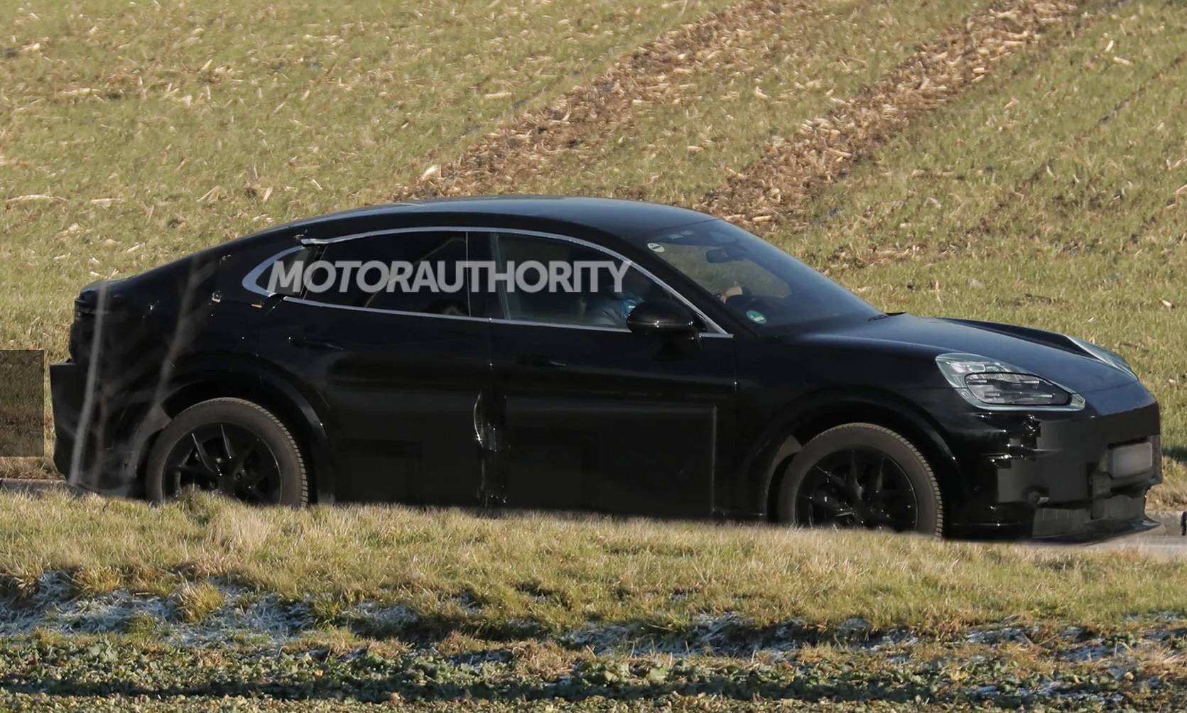 Electric Macan EV Cayenne Coupe Spy Shots Caught IMG_3883