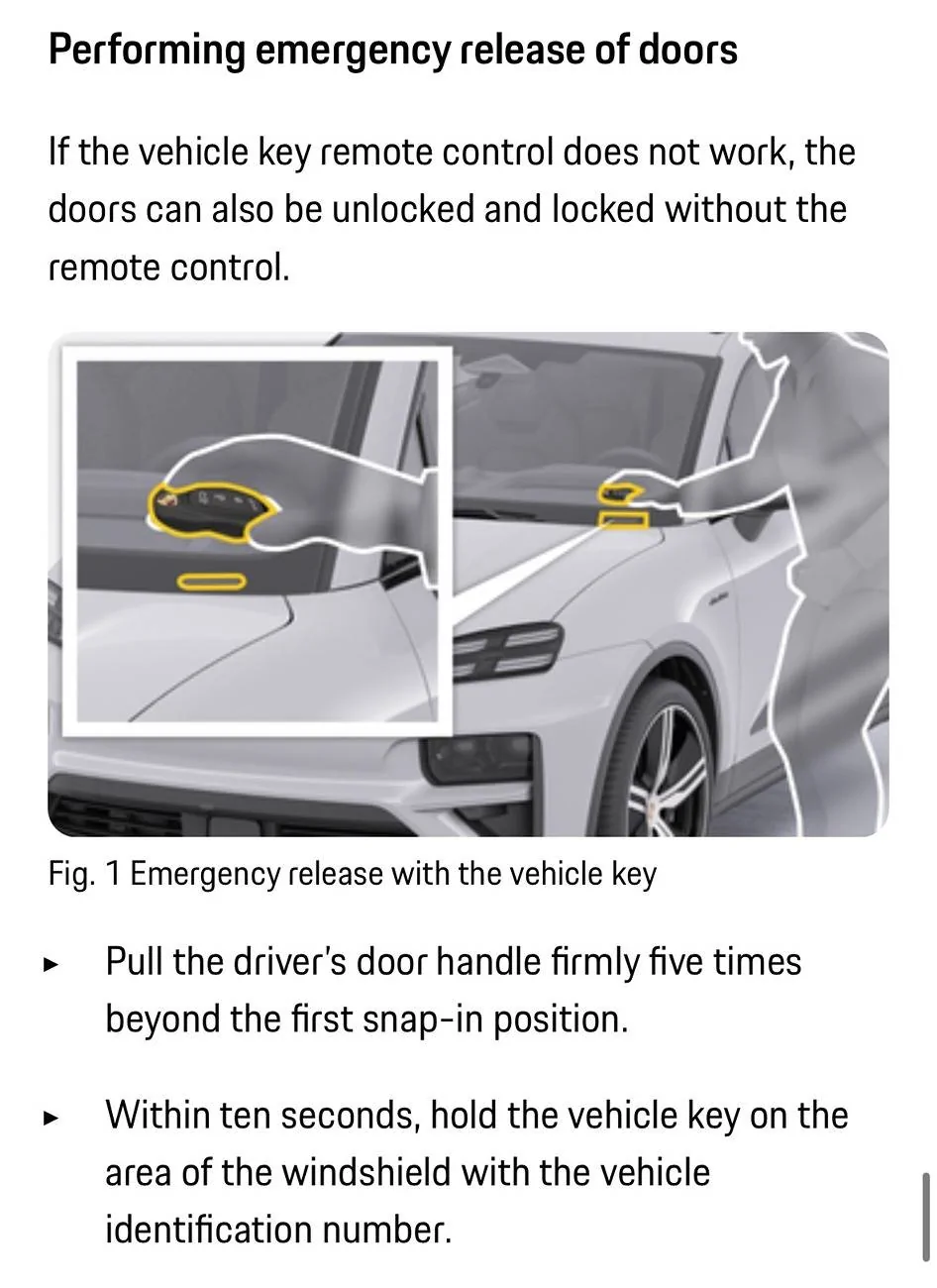 Electric Macan EV Charging Port Error Message IMG_1330