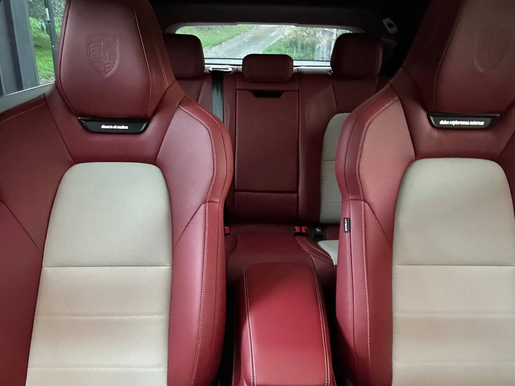 Electric Macan EV Deviated Seat Centers and Stitching - Photos IMG_4617