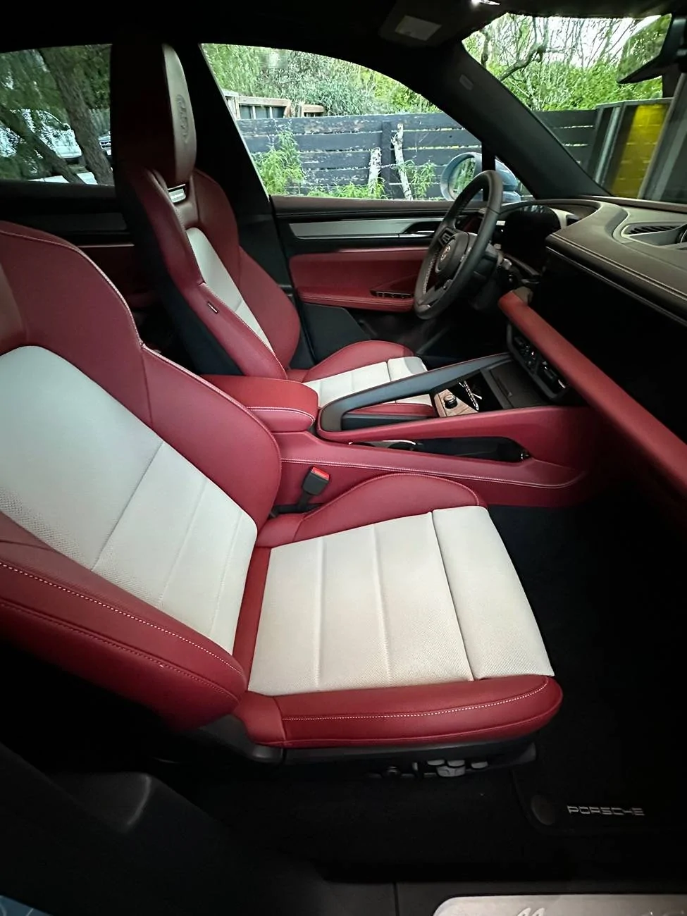 Electric Macan EV Deviated Seat Centers and Stitching - Photos IMG_4620