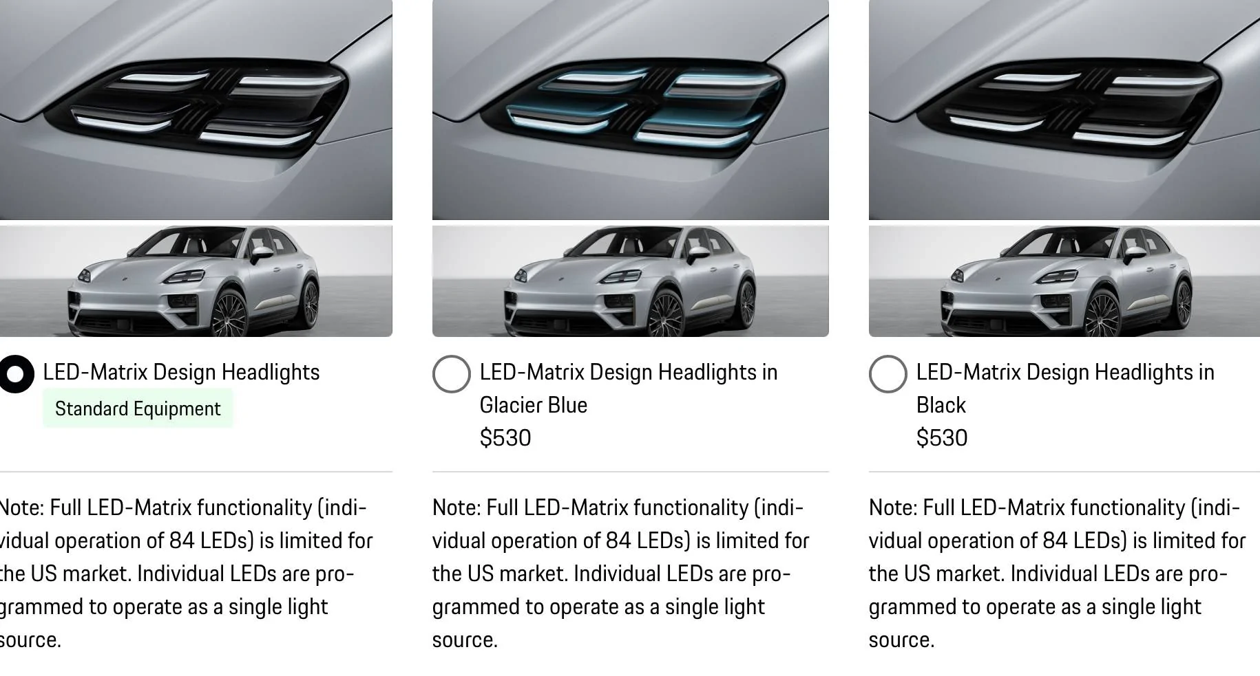 Electric Macan EV Do We Get Anything For $530 Light Option IMG_4357