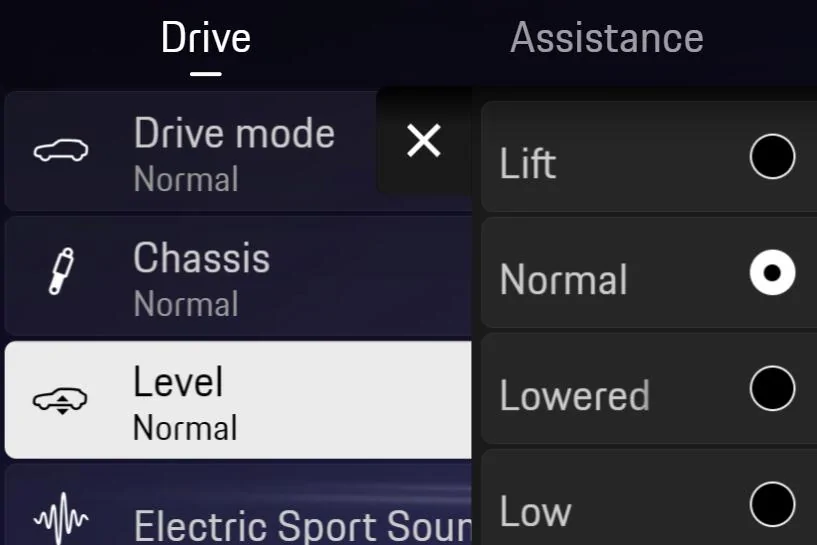 Electric Macan EV Lowest suspension setting? 1740572889365-bu
