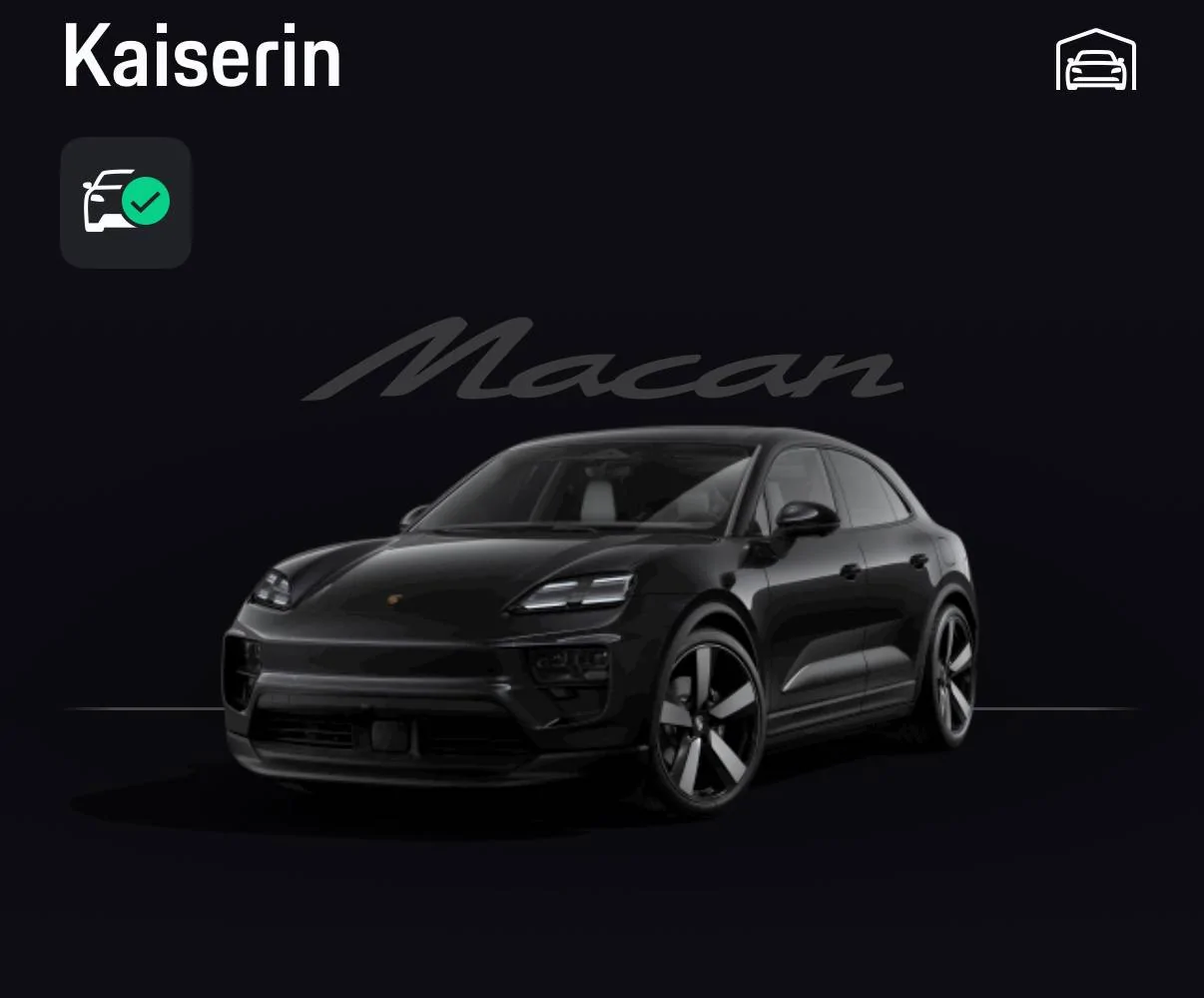 Electric Macan EV What's in a name? What did you name your Macan EV in MyPorsche App? Screenshot 2025-03-04 at 18.57.16 copy