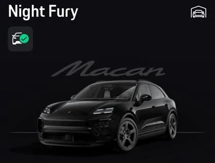Electric Macan EV What's in a name? What did you name your Macan EV in MyPorsche App? NightFury