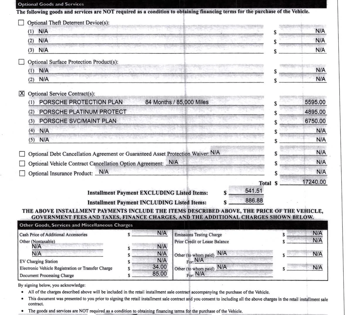 Electric Macan EV Dealer Fees IMG_0857