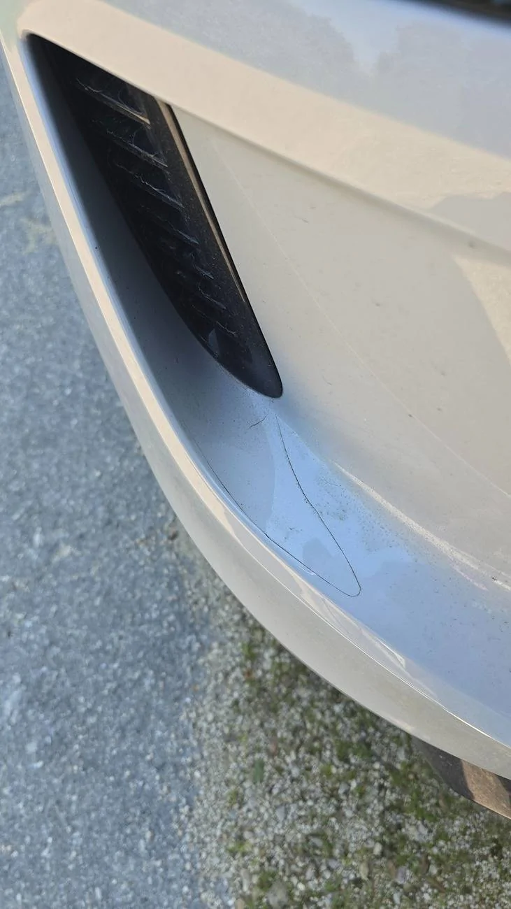 Electric Macan EV PPF Coverage Issue on Macan EV Turbo - Dust Line on Rear Bumper left sid