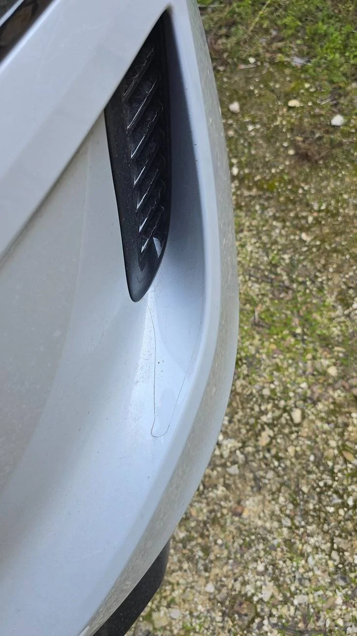 Electric Macan EV PPF Coverage Issue on Macan EV Turbo - Dust Line on Rear Bumper right sid