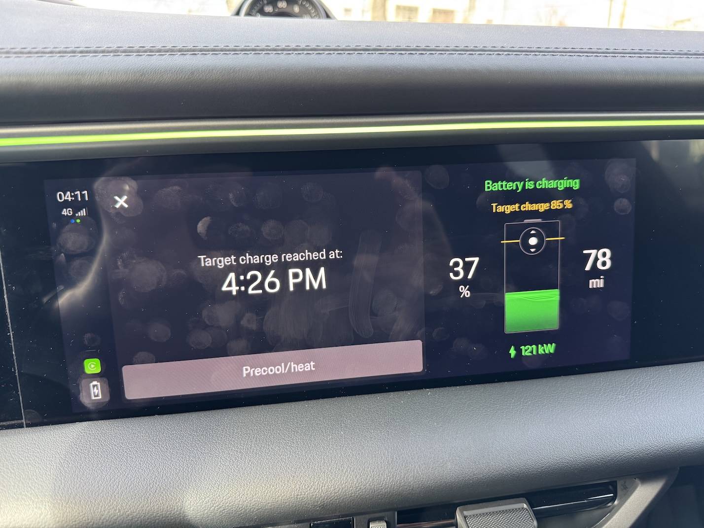 Electric Macan EV Actual charging time almost 2X longer vs predicted. IMG_2660
