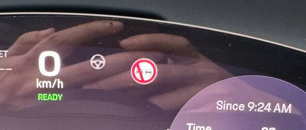 Electric Macan EV Instrument Cluster Warning IMG_7167