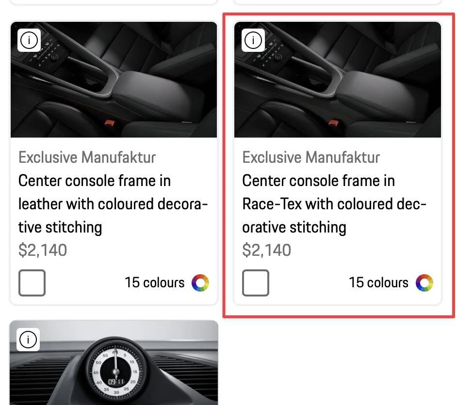 Electric Macan EV Photos: model logo on center armrest and race-tex center console frame 1743816778251-ls