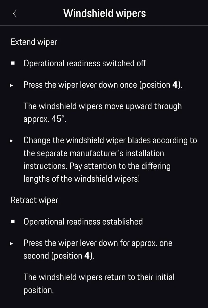 Electric Macan EV Windshield wipers scuffing hood / PPF when lifted IMG_7752