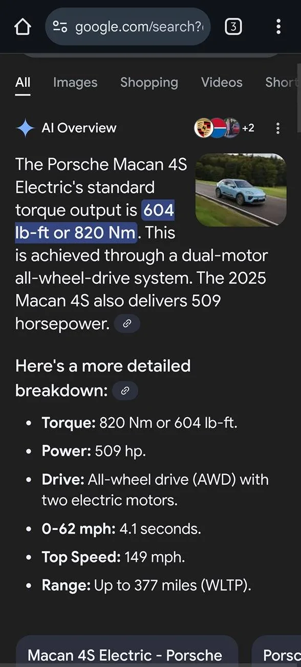 Electric Macan EV How much torque for the 4S without the launch control ? Screenshot_20250415_070454_Chrome Beta