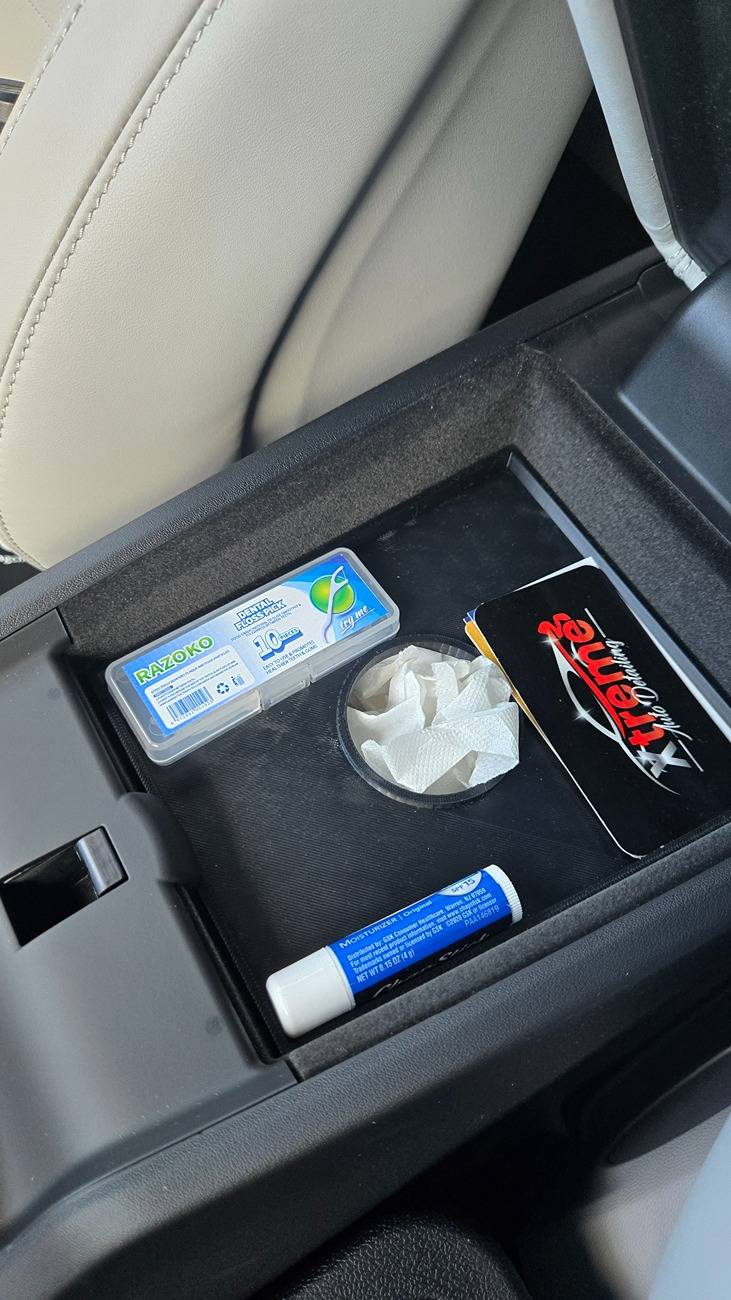 Electric Macan EV Custom Center Armrest Tray 20250425_180920