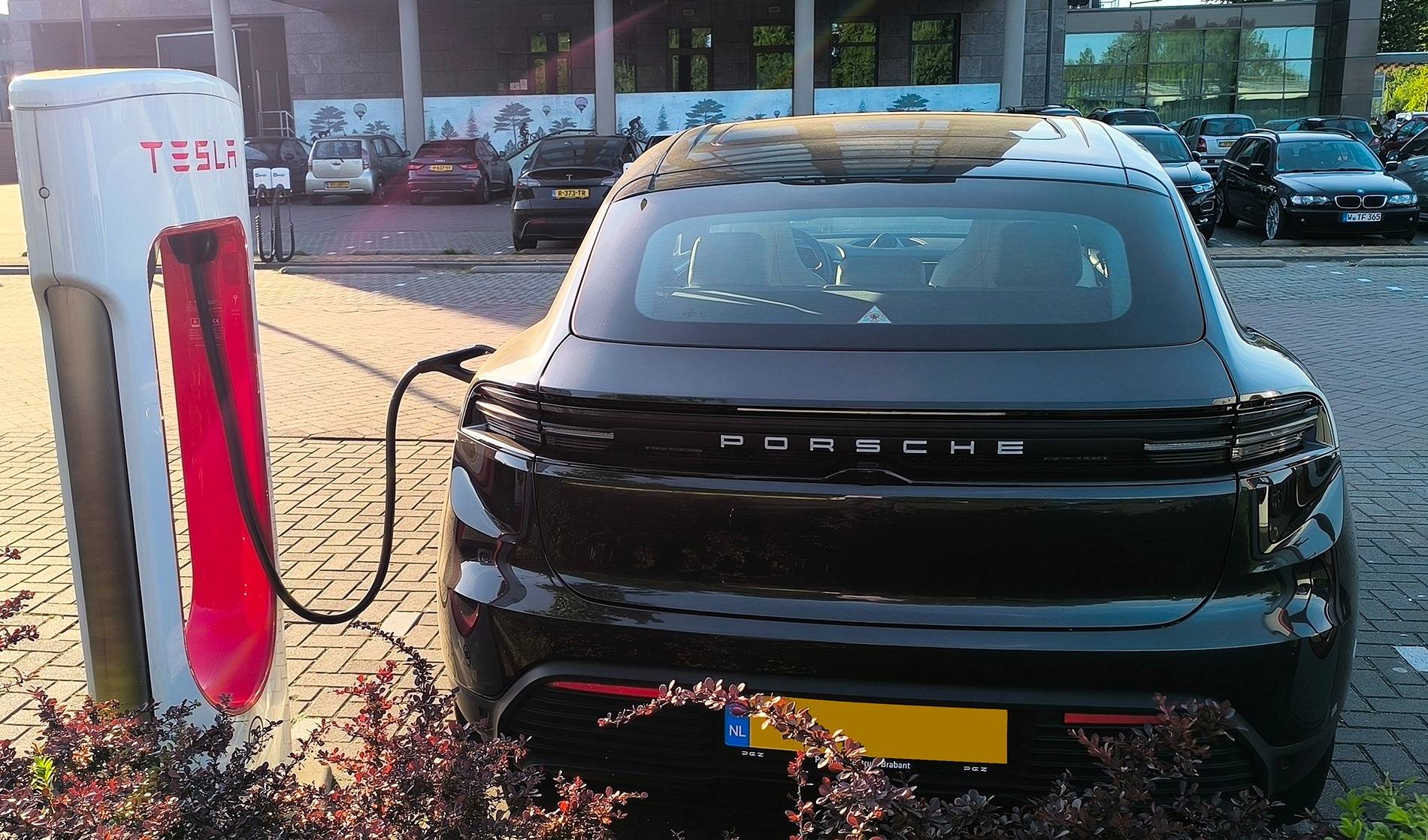 Electric Macan EV Tesla charging IMG_20250428_191928b