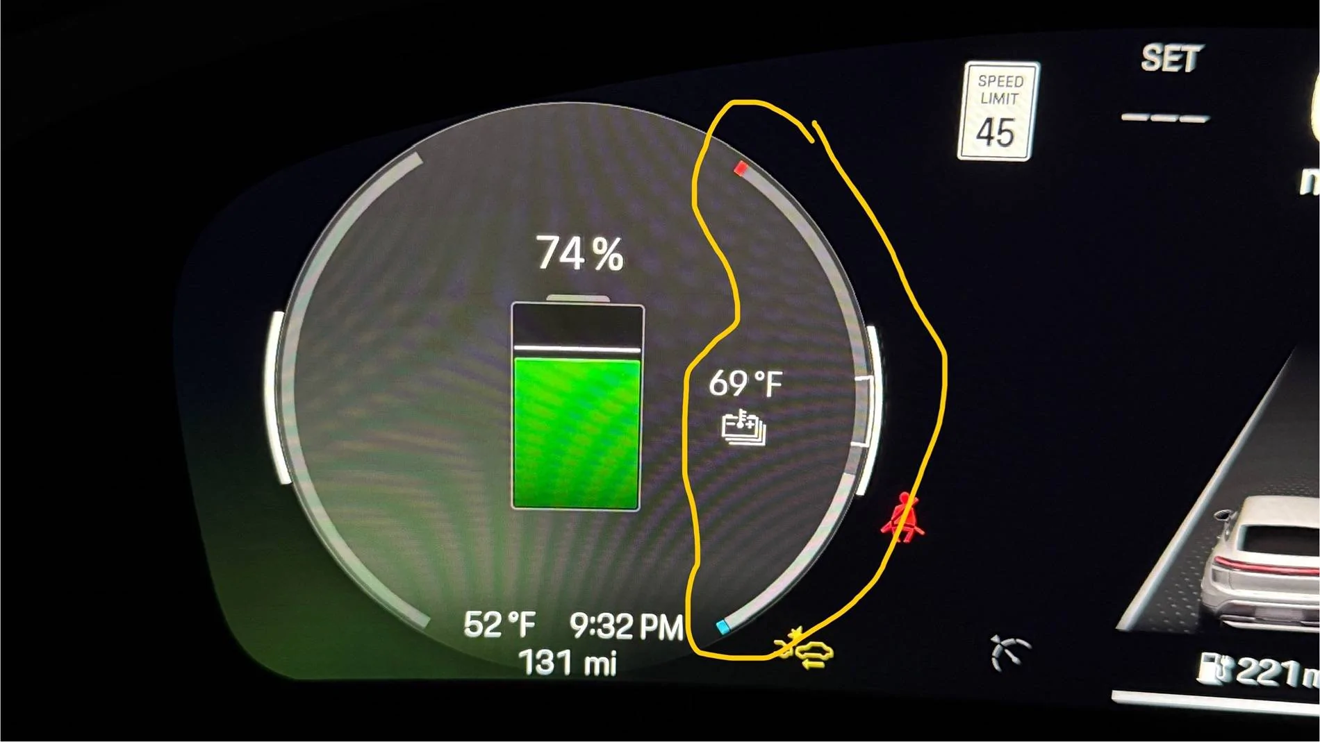 Electric Macan EV How to read the battery temp indicators on the instrument cluster? IMG_4533