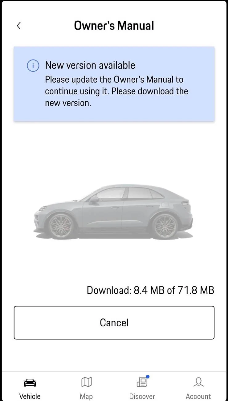 Electric Macan EV Owner’s Manual Update Available IMG_0658