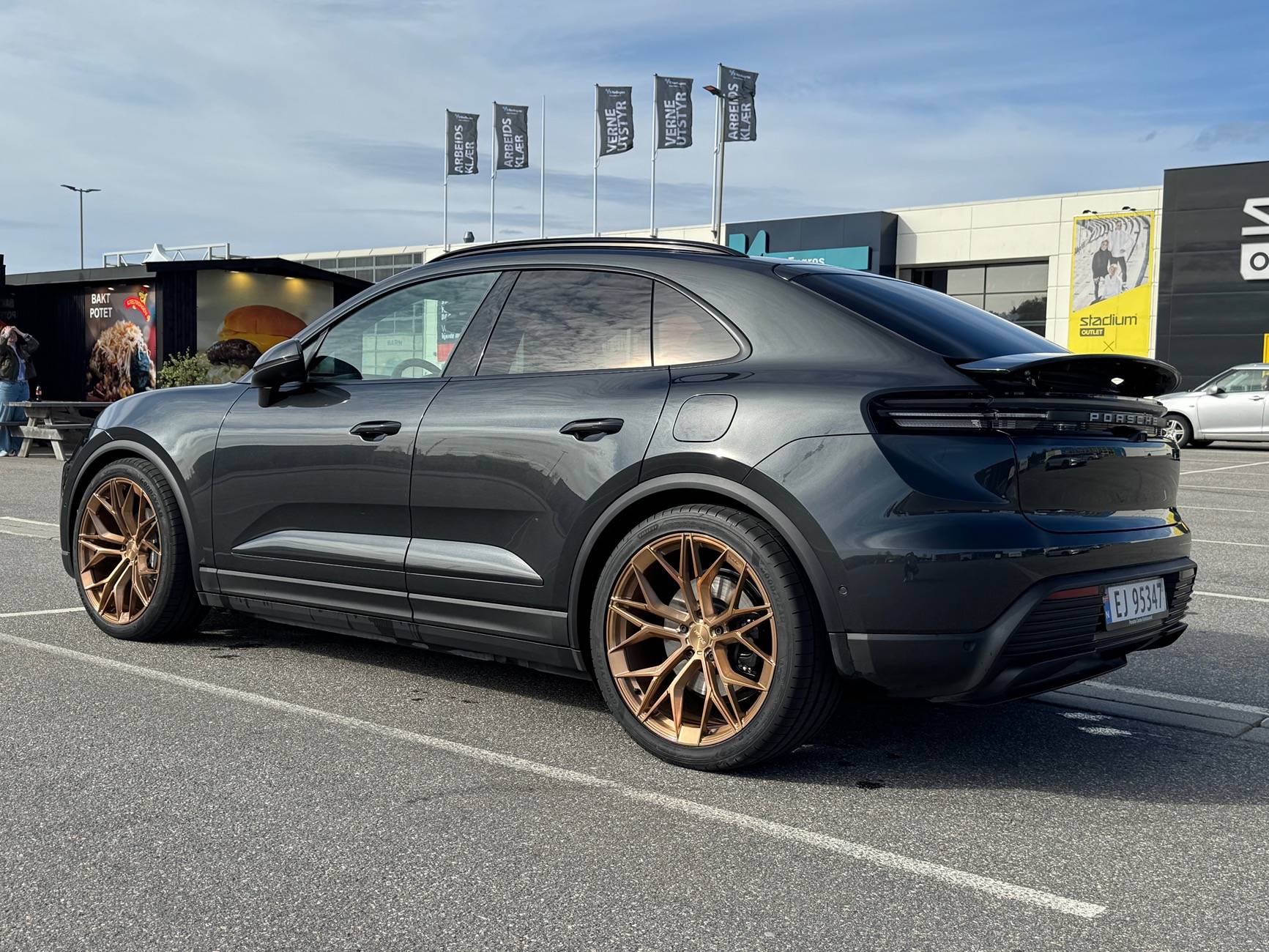 Electric Macan EV Aftermarket wheels (by Aventador Wheels) on Macan EV IMG_4444
