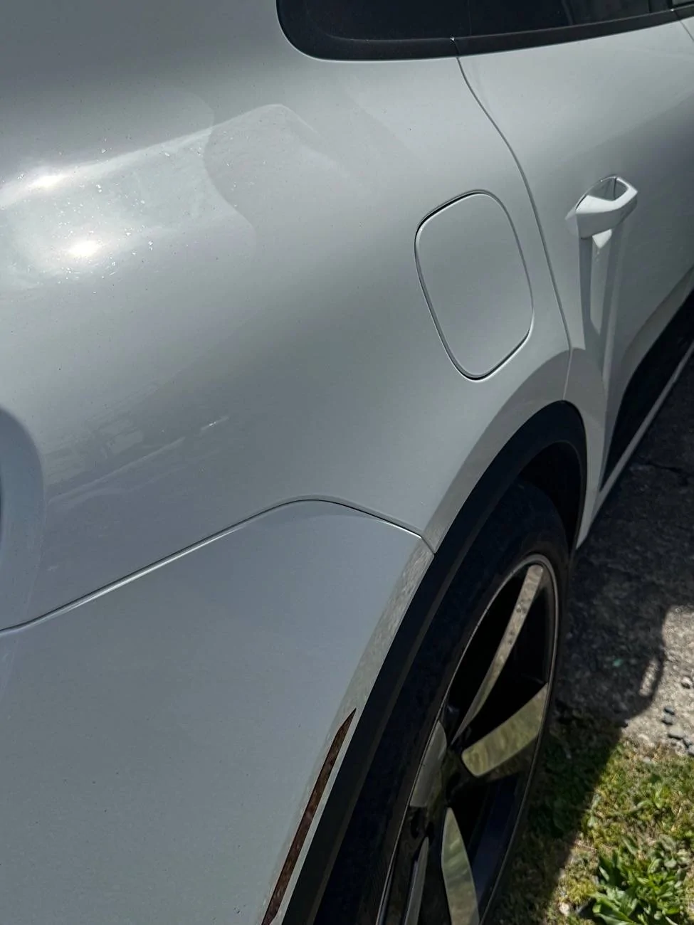 Electric Macan EV Macan EV Charger Cover Flap Not Flush IMG_7413