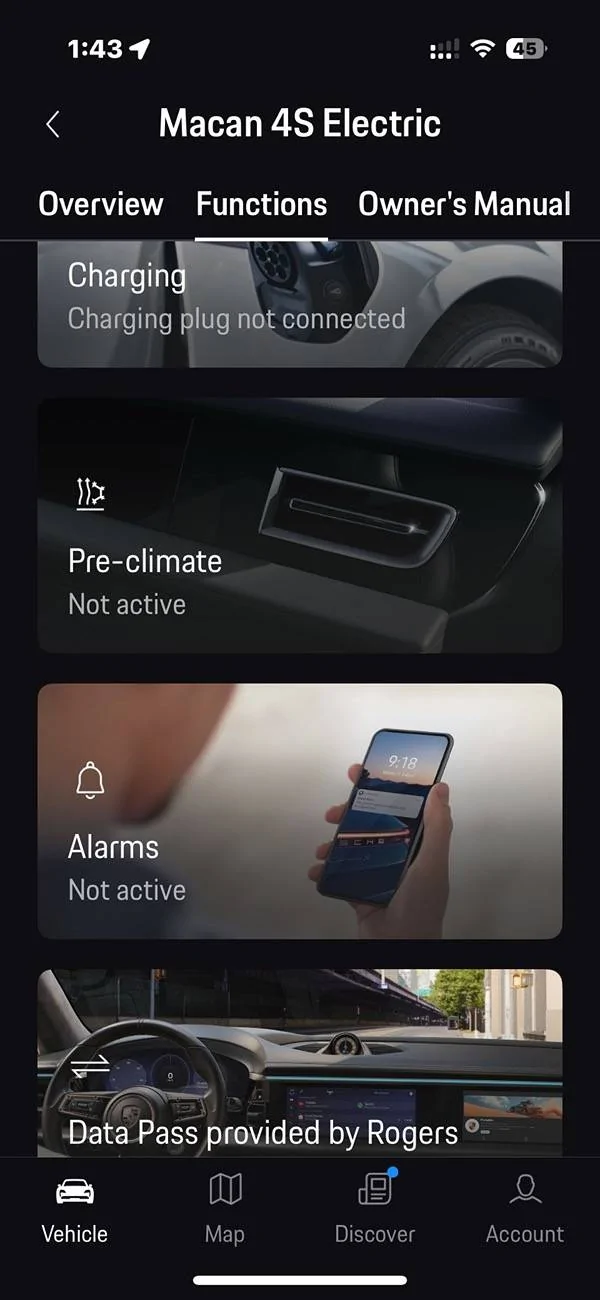 Electric Macan EV My Porsche and CarPlay 5a93b187-37ea-4039-8d35-4adf222c3642