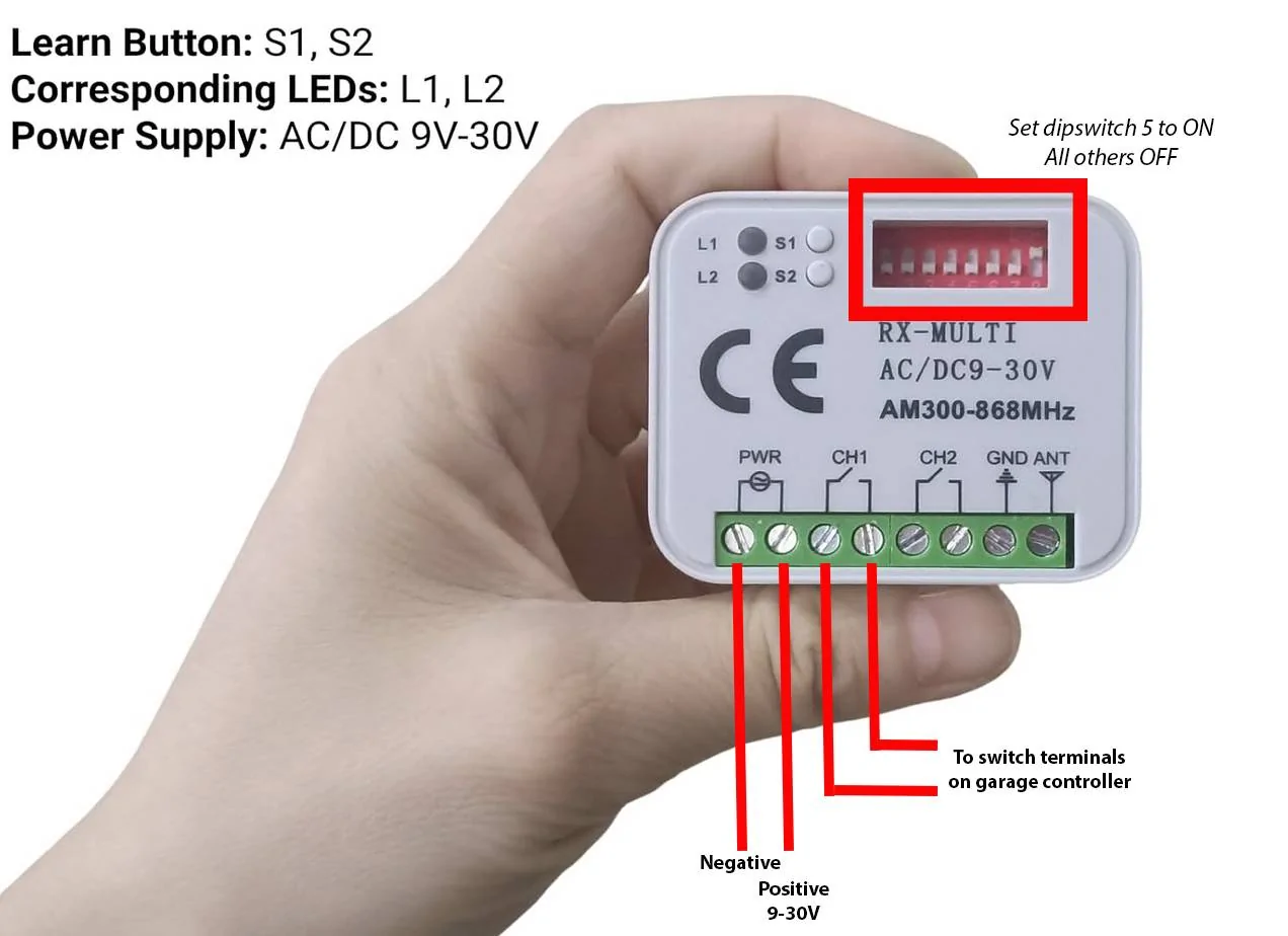 Electric Macan EV [AUS] Homelink conversion for all homelink receiver wiring