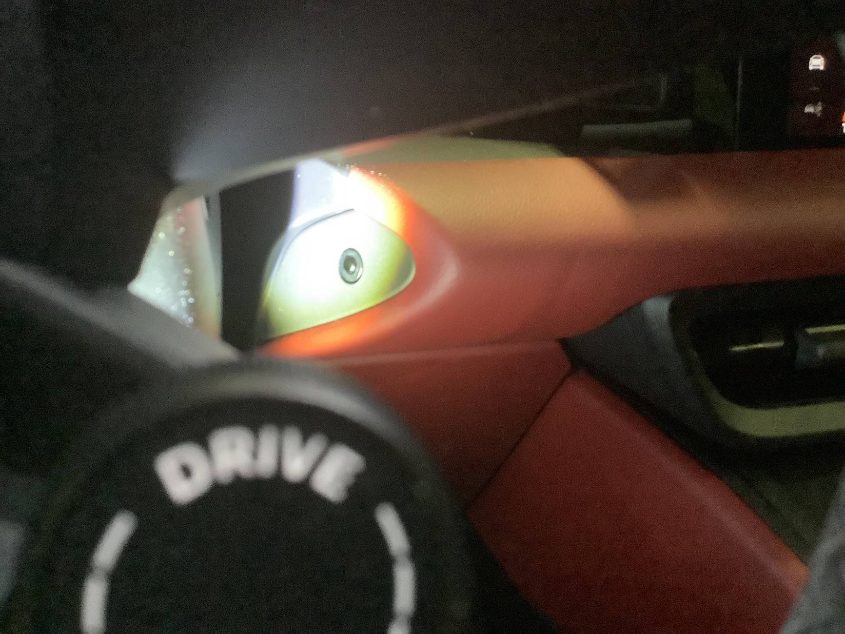 Electric Macan EV Small black button to the right of the steering column IMG_0595